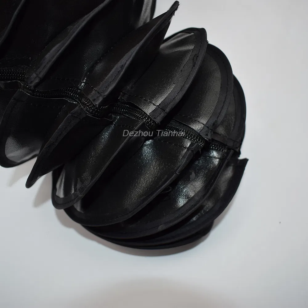 Zipper Flexible Rubber Sleeve Black High Temperature Resistant Corrugated Hose Bellows Cover