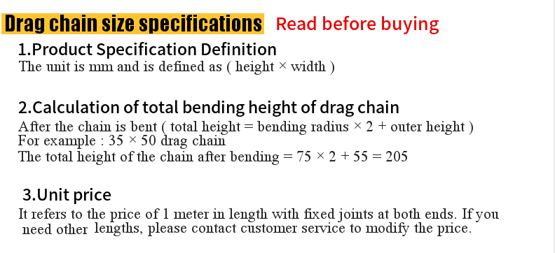 35*125 CNC Black Customized Design Nylon Plastic Cable Carrier Drag Chain