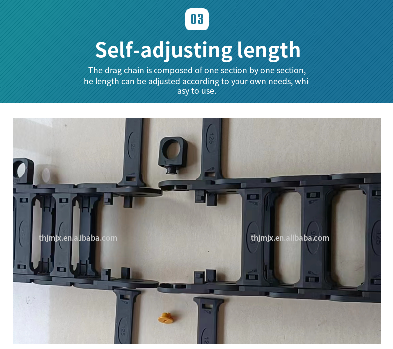 Factory Outlet High Standard Eco-Friendly Cable Wire Carrier Nylon Drag Chain