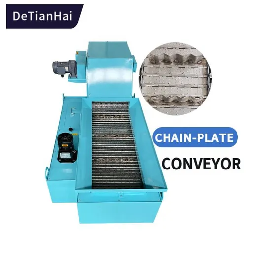 Chain Plate Conveyor for Lathe Processing Iron Filings and Nails Transportation