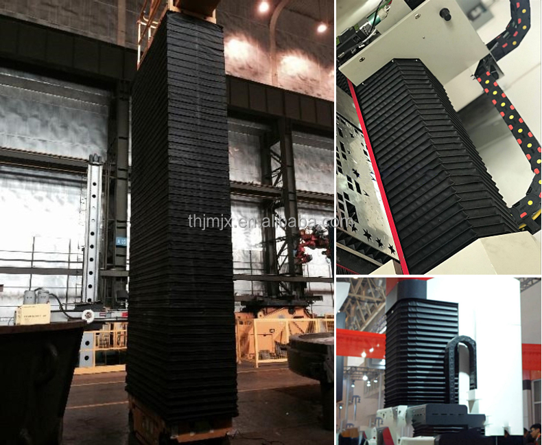 Nylon Rubber Dust Proof Oil Proof Waterproof Round Bellows Cover for Hydraulic Cylinders