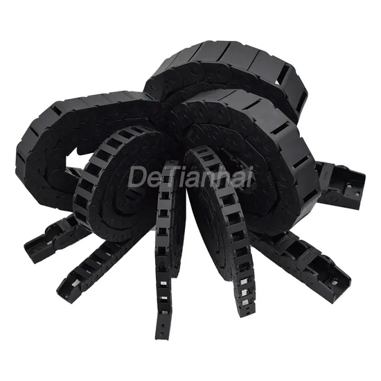 Machine Tool Plastic Chain Reinforced Cable Trough Protective Nylon Drag Chain