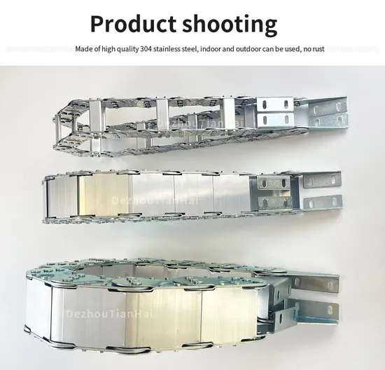 Machine Protective System Stainless Steel Cable Carrier Chain