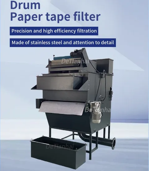 High Quality CNC Drum Paper Tape Filter and Magnetic Roller Type Filter Conveyor