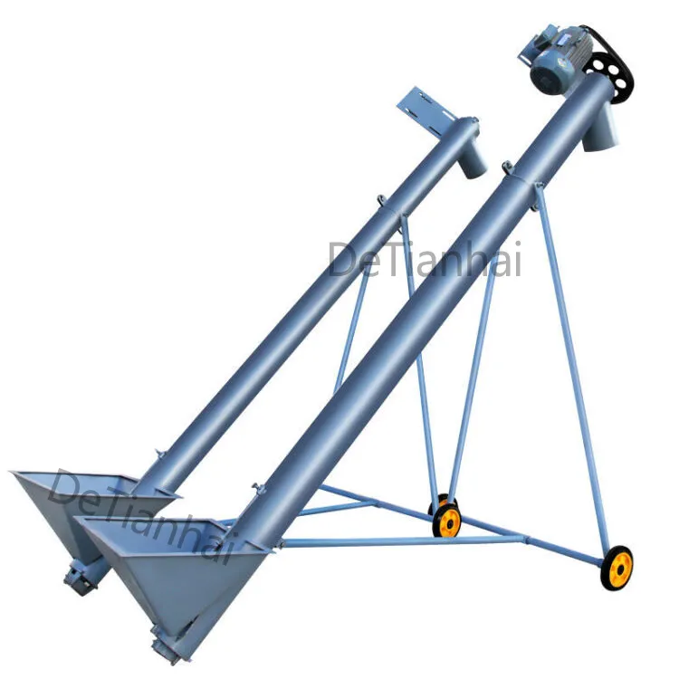 Stainless Steel Inclined Cement Salt Powder Conveyor Vertical Spiral Conveyor Auger Screw Feeder Manufacturer