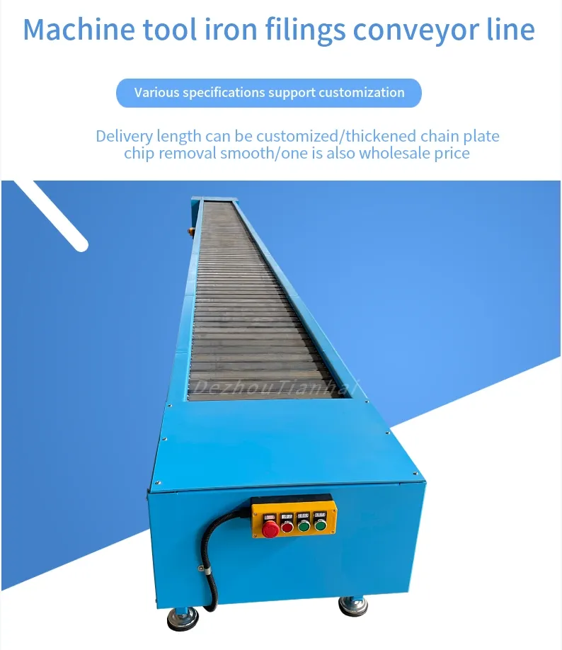 China CNC Chain Type Hinged Belt Copper Scrap Swarf Chip Conveyor