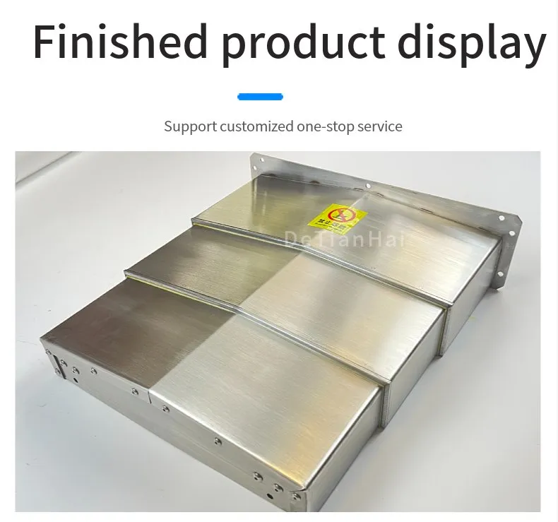 Steel Plate Machine Protective Shield Steel Armor Bellows Cover