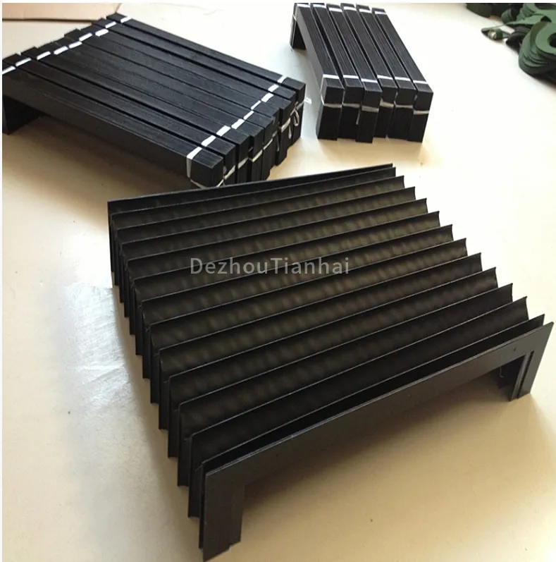 Customized Flexible Flat Protection Guide Bellows Dust Bellow Cover for CNC Dust Bellows Welding Machine