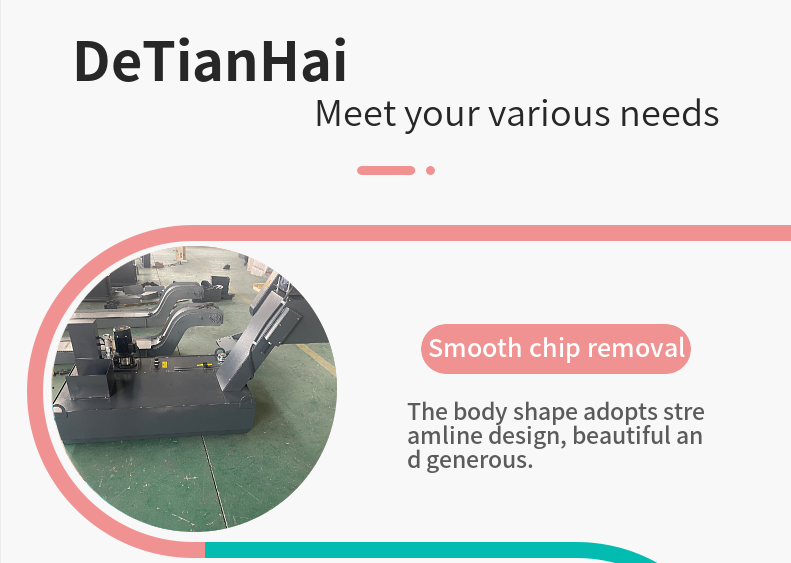 Tianhai Custom CNC Machine Scraper Conveyor Iron Scrap Scrap Removal Machine