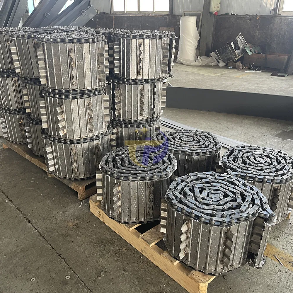 Stainless Steel Chain Plate Steel Scrap Conveyor Belt Chain High Temperature Resistant Conveyor Belt