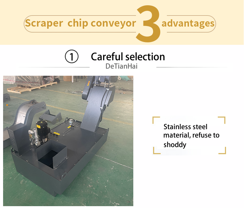 Manufacturer Customized High-Speed Punch Scraper Chip Removal Machine Conveyor