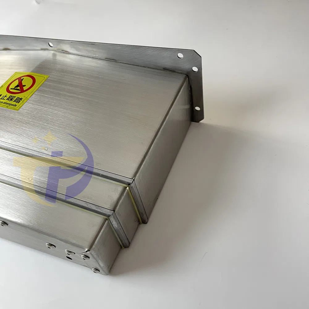 Machining Center Machine Tool Guide Plate Dust Cover Retractable Stainless Steel Guard Shield