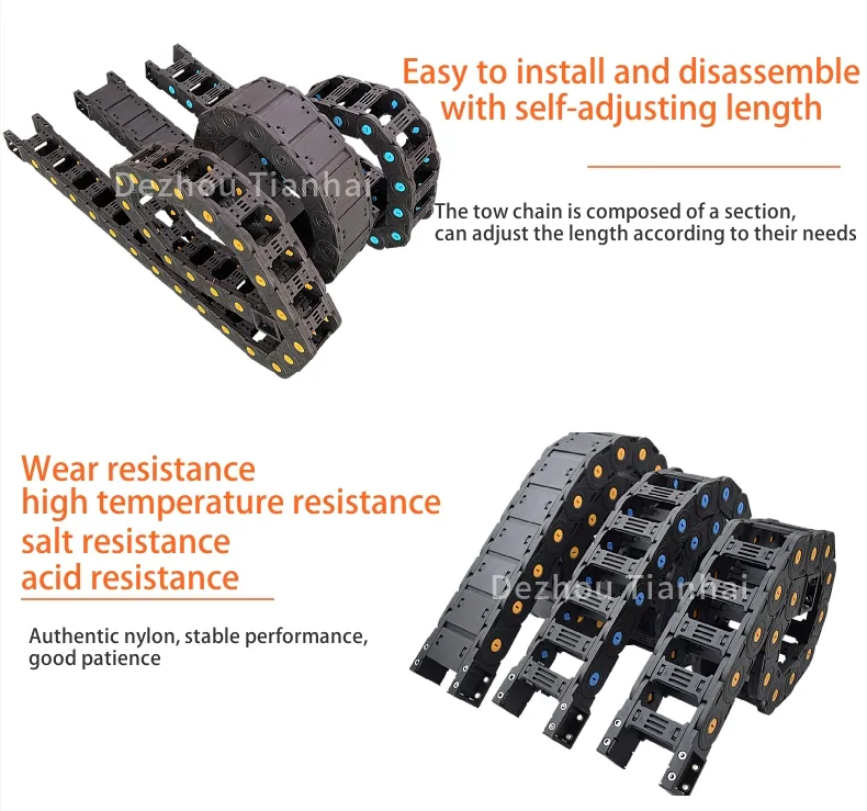 Highly Flexible Customization Cable Wire Track for Cable Protection Cable Carrier to Chains