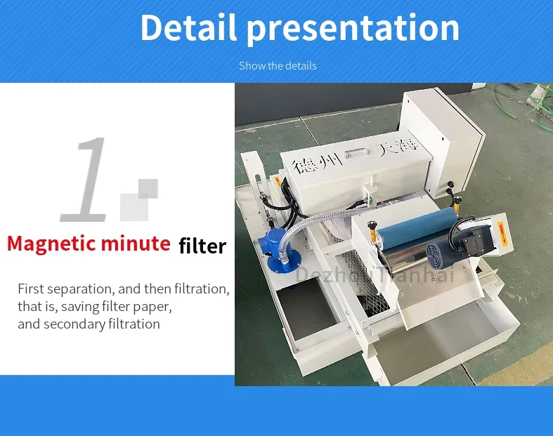 with Magnetic Separator Paper Bag Filter 100L Coolant Paper Tape Filter System