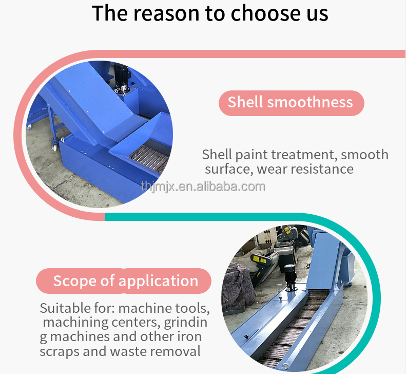 Waste Chip Removal Machine Scraper Conveyor Customized CNC Machine Chip Conveyor