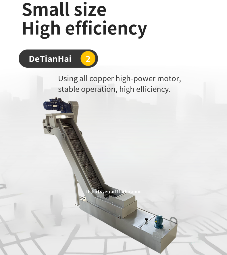 Lift up Typeclimbing Flat Type Chain Plate Chip Removal Conveyor