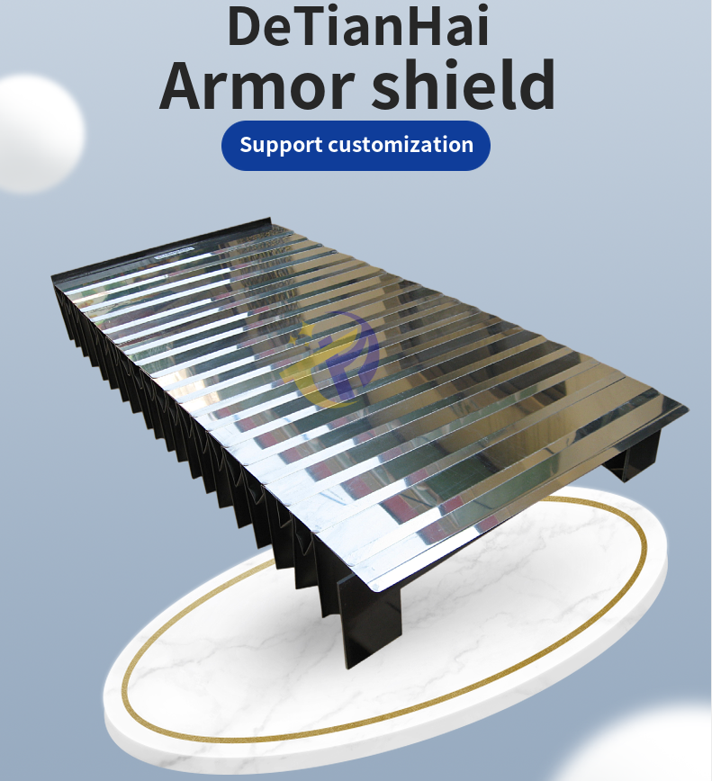 CNC Machine Dust Cover Steel Plate Guard Shield Armor Shield Stainless Steel Telescopic Cover