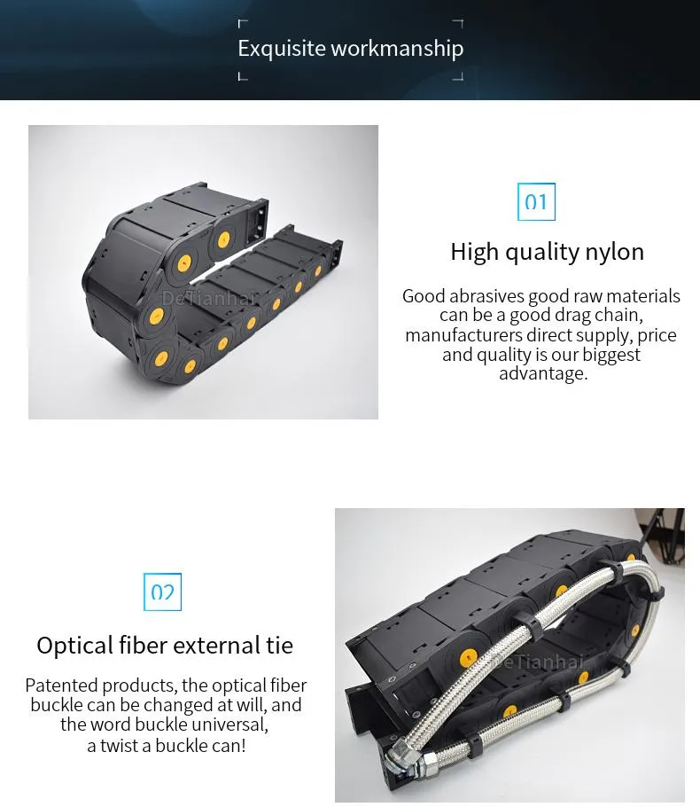 High Small Size Plastic Nylon Cable Drag Chain