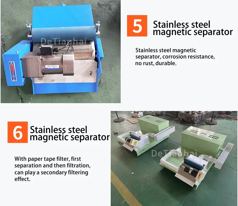 Industrial Paper Filter Magnetic Separator Permanent Magnetic Drum Magnetic Separator