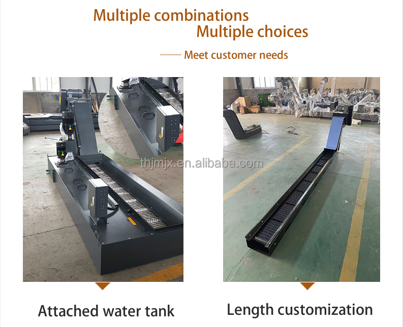 Customized Chain Plate Chip Conveyor Cleaner Made of High-Quality Steel Plate.