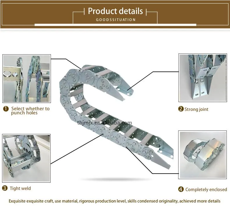 Hot Sales Galvanized Steel Cable Carrier Drag Chain for Industrial CNC Machine