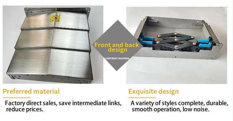 Steel Plate Machine Protective Shield Steel Armor Bellows Cover