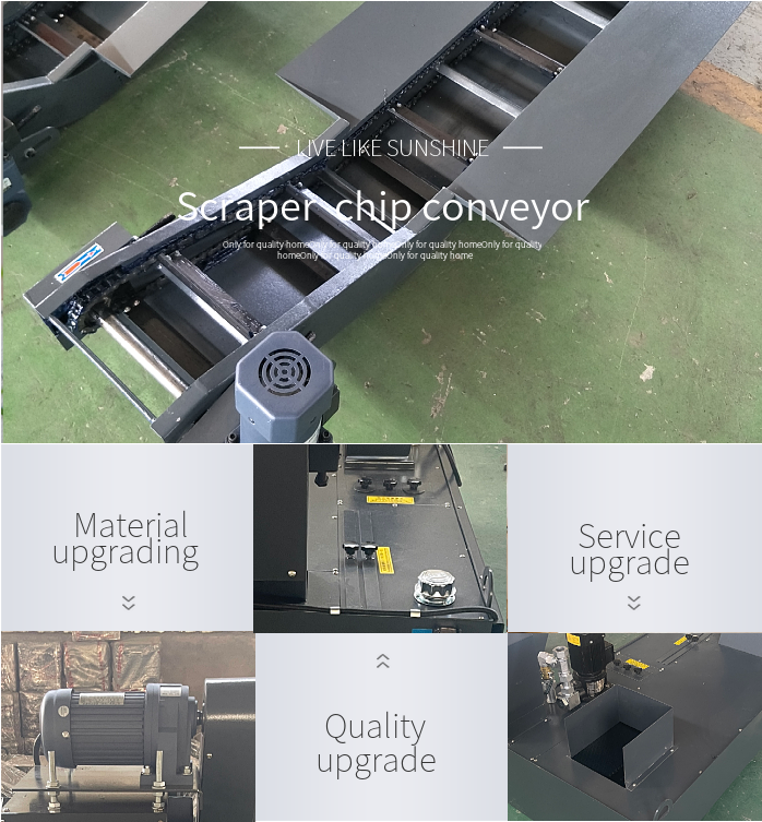 Tianhai Custom CNC Machine Scraper Conveyor Iron Scrap Scrap Removal Machine