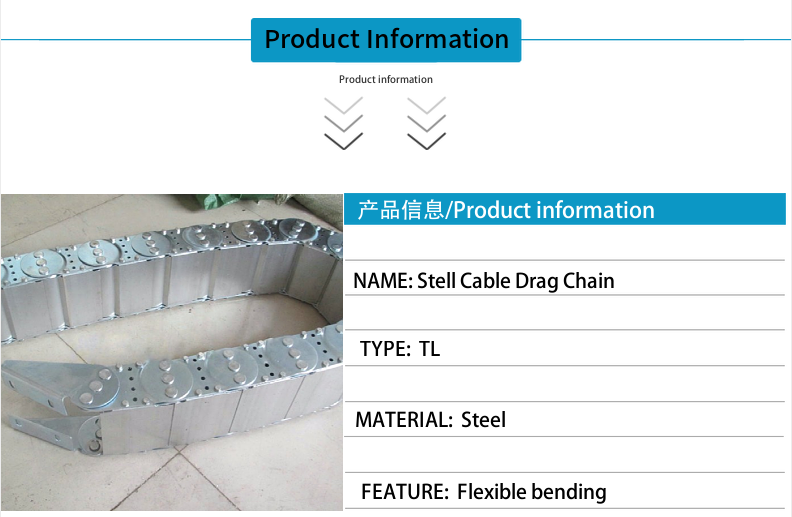 Model Size Full Quality Manufacturers of Machine Tools Steel Aluminum Drag Chain