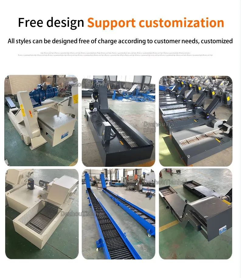 with Coolant Tank Chip Conveyors Chain Plate Scraped Conveyors Chip Conveyor for CNC Lathe