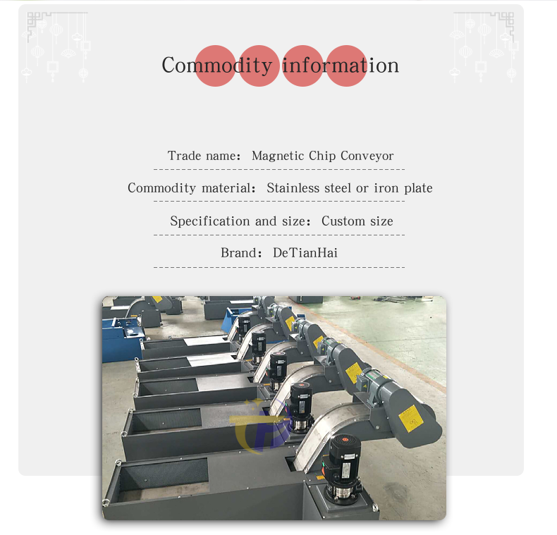 Manufacturer Customized Gear Shaping Machine Magnetic Conveyor