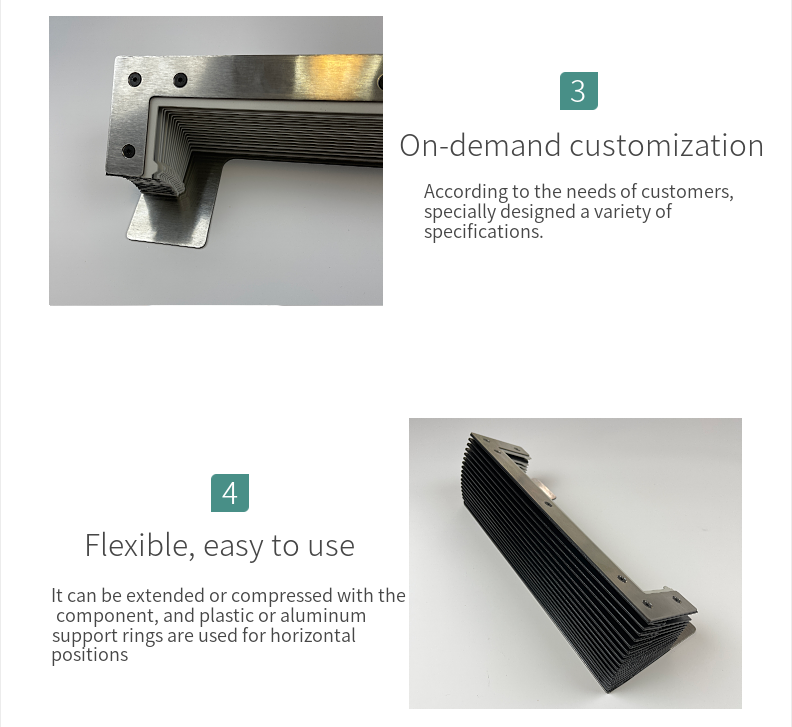 Fire-Resistant Bellow Cover for CNC Machine Guide Rail