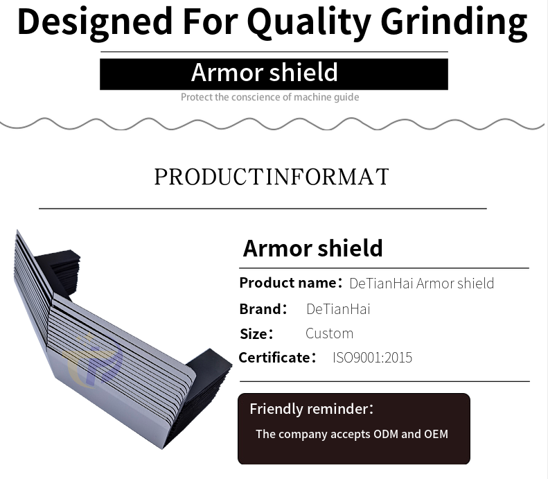 Protection CNC Machine Guide Shield Protection Plate Steel Armor Organ