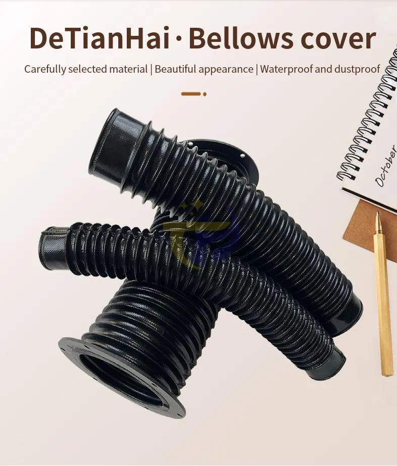 High Quality Hot-Selling Flexible Round Bellows Covers Rubber Bellows Dust Cover