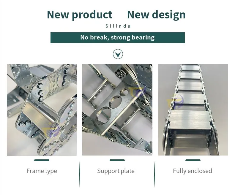 Detianhai Steel Cable Track Carriers Drag Chains for CNC Machine