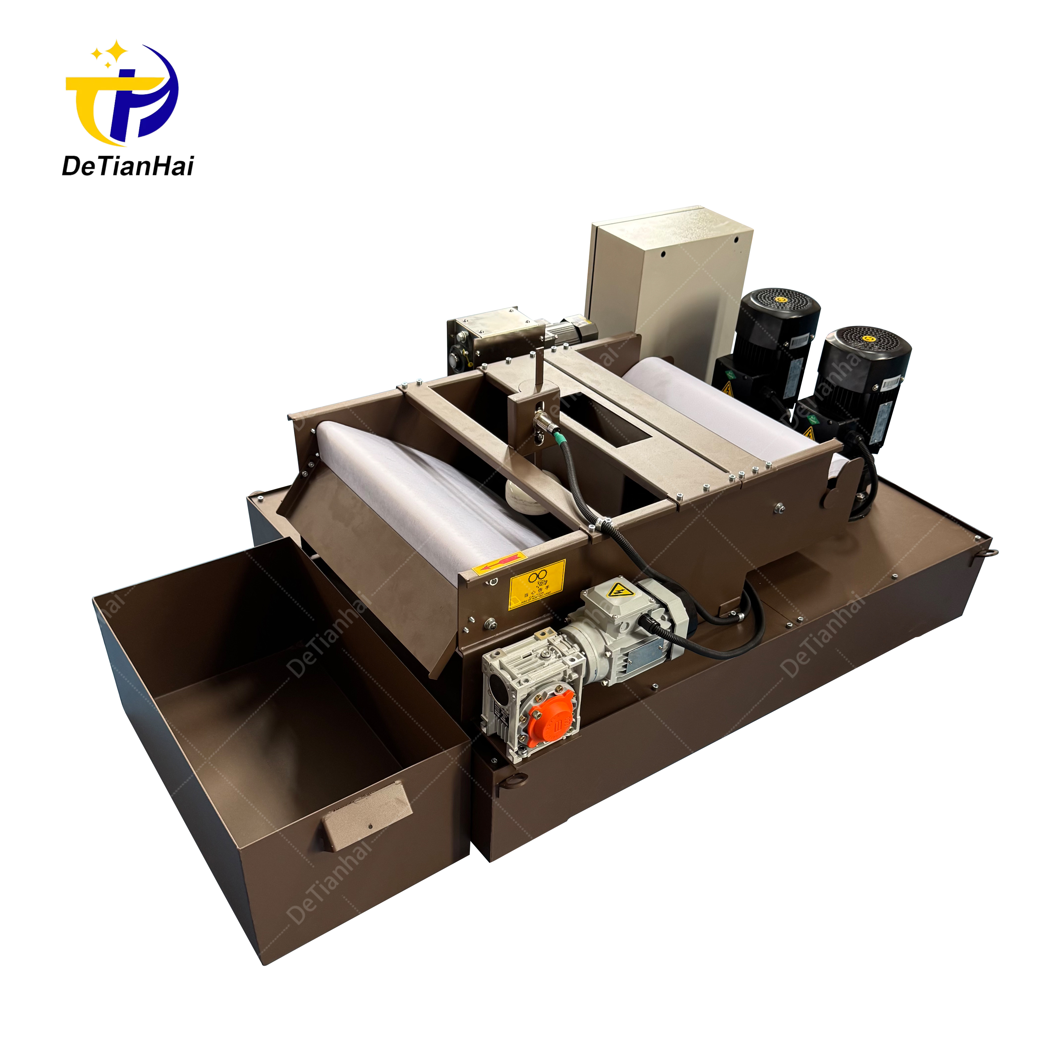 Plate Type Paper Band Filter Matched with Magnetic Separator, Combined Filtration System for Cutting Fluid Iron Slag